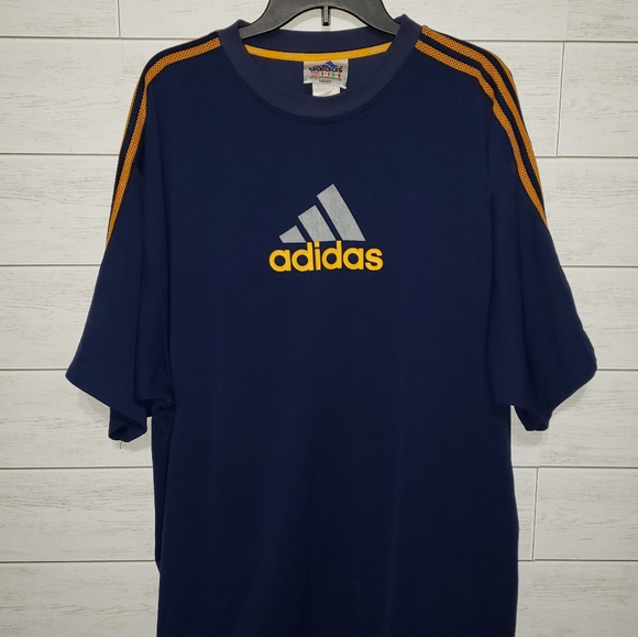 adidas Other - Adidas 3-Stripe Short Sleeve Shirt Men's XXL 2XL